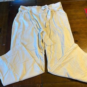 NWT Torrid Wide Leg Linen Trouser Pants